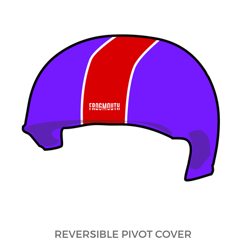 Tilted Thunder Roller Derby A Team: Pivot Helmet Cover (Purple)