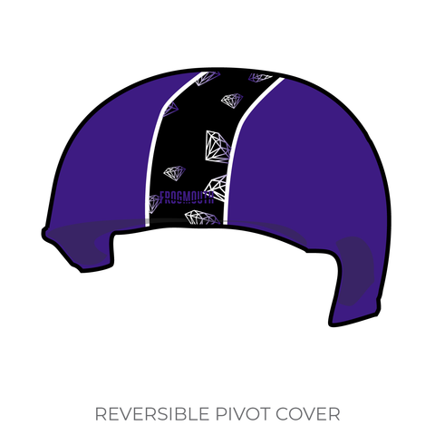 Wasatch Roller Derby Black Diamond Divas: Pivot Helmet Cover (Blue)