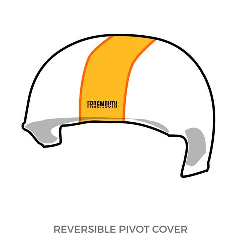 Seattle Derby Brats Stunflowers: Pivot Helmet Cover (White)