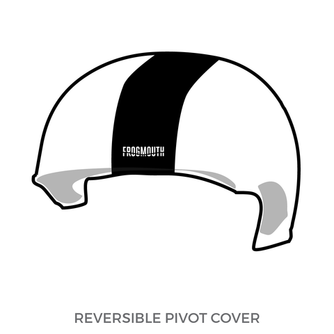 Tilted Thunder Roller Derby: Pivot Helmet Cover (White)