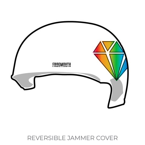 Diamond Valley Roller Derby Club: Jammer Helmet Cover (White)