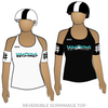 Rose City Rollers Wreckers: Reversible Scrimmage Jersey (White Ash / Black Ash)