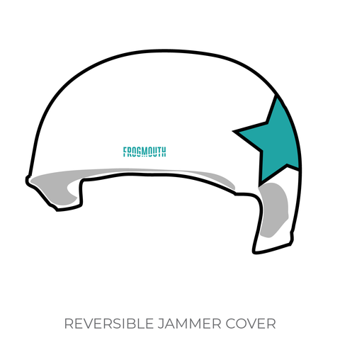 Sioux Falls Junior Roller Derby SoDak Attack: Jammer Helmet Cover (White)