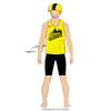 Steel City Roller Derby Travel Team: Uniform Jersey (Yellow)