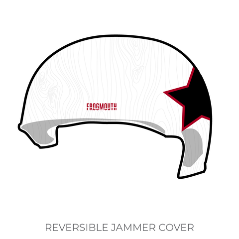 Humboldt Roller Derby Travel Teams: Jammer Helmet Cover (White)