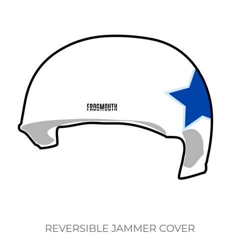 Wasatch Roller Derby Midnight Terror Travel Team: Jammer Helmet Cover (White )