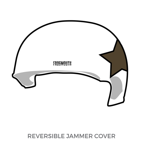 Denver Roller Derby Green Barrettes: Jammer Helmet Cover (Black)