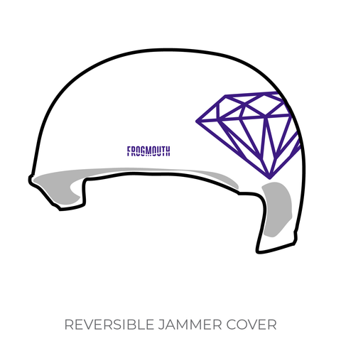 Wasatch Roller Derby Black Diamond Divas: Jammer Helmet Cover (White)