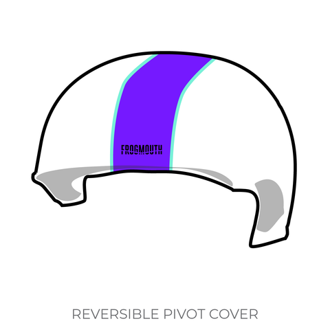 Coastal Virginia Roller Derby: Pivot Helmet Cover (White)