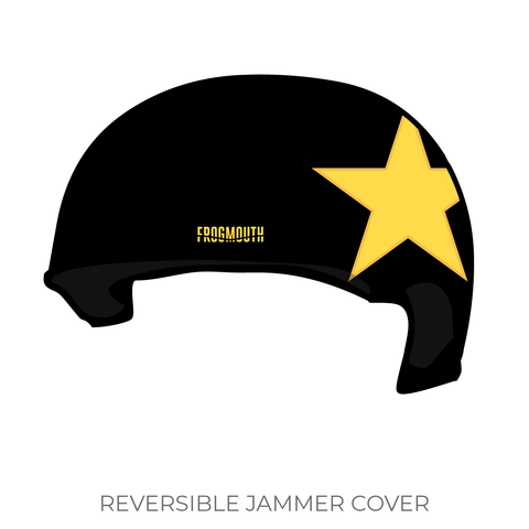 Yellow Rose Derby Girls Allstars: Jammer Helmet Cover (Black)