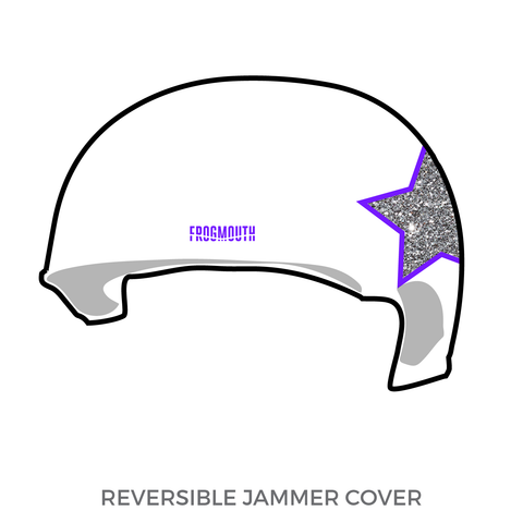 Dallas Derby Devils Haughties: Jammer Helmet Cover (White)