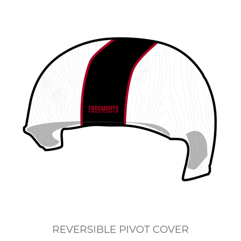 Humboldt Roller Derby Travel Teams: Pivot Helmet Cover (White)