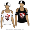 Cherry City Roller Derby Cherry Blossoms: Reversible Scrimmage Jersey (White Ash / Black Ash)