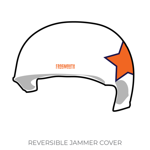 Denver Roller Derby Orange Crushers: Jammer Helmet Cover (Blue)