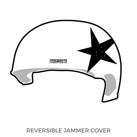 Tilted Thunder Roller Derby: Jammer Helmet Cover (White)