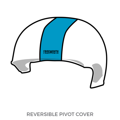Seattle Derby Brats Turquoise Terrors: Pivot Helmet Cover (White)