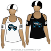 Rockin City Roller Derby: Reversible Scrimmage Jersey (White Ash / Black Ash)