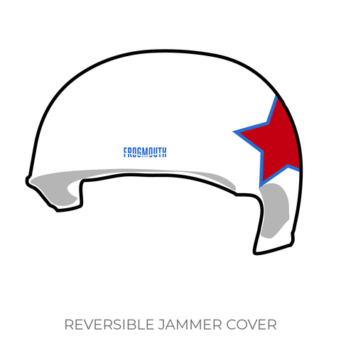 Quad City Rollers: Jammer Helmet Cover (White)