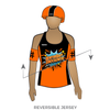 North East Roller Derby Northeast Knockouts: Reversible Uniform Jersey (OrangeR/BlackR)