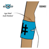 Seattle Derby Brats Turquoise Terrors: Reversible Armbands