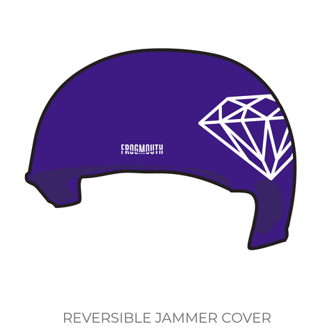 Wasatch Roller Derby Black Diamond Divas: Jammer Helmet Cover (Blue)