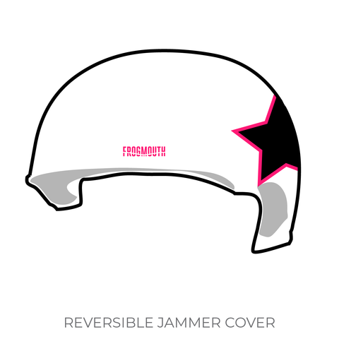 NEW HAMPSHIRE ROLLER DERBY: Jammer Helmet Cover (White)