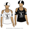 Greater Vancouver Roller Derby Smokin Laces: Reversible Scrimmage Jersey (White Ash / Black Ash)