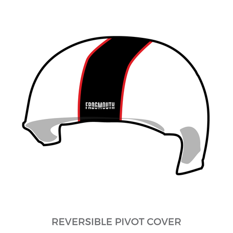Ames Roller Derby Association Skunk River Riot: Pivot Helmet Cover (White)