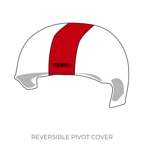 Lethbridge Roller Derby Guild Deathbridge Derby Dames: Pivot Helmet Cover (White)