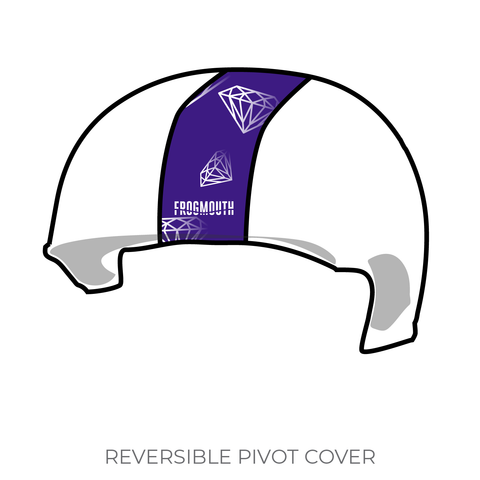 Wasatch Roller Derby Black Diamond Divas: Pivot Helmet Cover (Black)