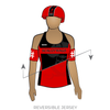 Conroe Roller Derby Conroe Scallywags: Reversible Uniform Jersey (RedR/BlackR)