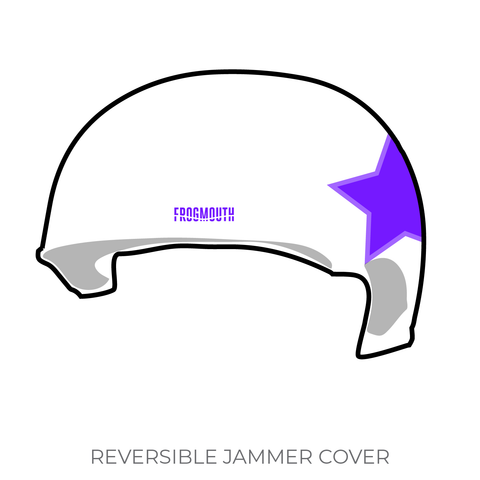 Heart of Texas Skaters Roller Derby San Antonio Sugar Skulls Junior Roller Derby: Jammer Helmet Cover (White)