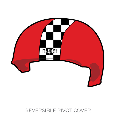 Wasatch Roller Derby Hot Wheelers: Pivot Helmet Cover (Red)