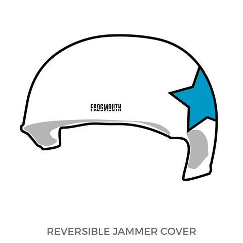 Seattle Derby Brats Turquoise Terrors: Jammer Helmet Cover (White)