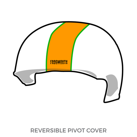 North East Oklahoma Junior Roller Derby Roadkill Rollers: Pivot Helmet Cover (White)