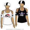 Wasatch Roller Derby Hot Wheelers: Reversible Scrimmage Jersey (White Ash / Black Ash)