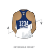 Denver Roller Derby Major Turbulence: Reversible Uniform Jersey (WhiteR/BlueR)
