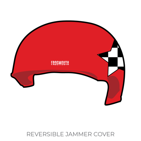 Wasatch Roller Derby Hot Wheelers: Jammer Helmet Cover (Red)