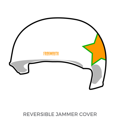 North East Oklahoma Junior Roller Derby Roadkill Rollers: Jammer Helmet Cover (White)