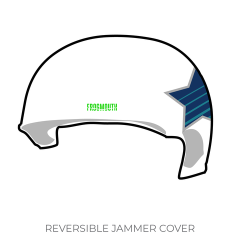 Central Coast Roller Derby United Valkyries: Jammer Helmet Cover (White)