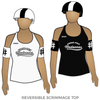 Detroit Roller Derby Grand Prix Madonnas: Reversible Scrimmage Jersey (White Ash / Black Ash)