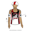 Lethbridge Roller Derby Guild Deathbridge Derby Dames: Reversible Uniform Jersey (WhiteR/BlackR)