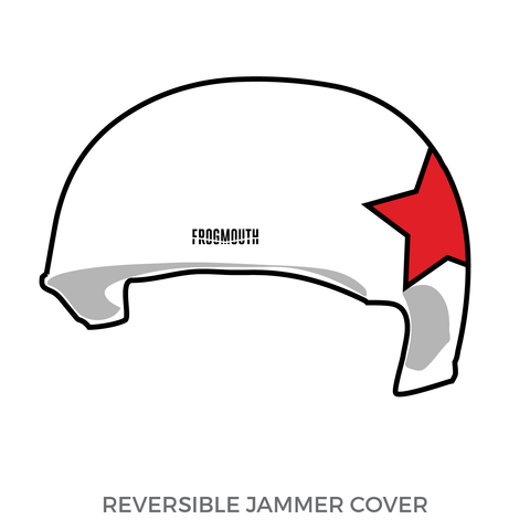 Detroit Roller Derby Travel Team: Jammer Helmet Cover (White)