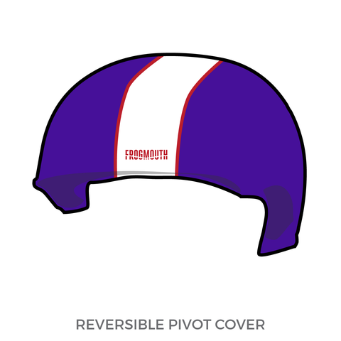 Ames Roller Derby Association Skunk River Riot: Pivot Helmet Cover (Purple)