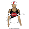 Detroit Roller Derby Travel Team: Reversible Uniform Jersey (WhiteR/BlackR)