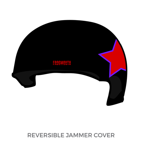 Tilted Thunder Roller Derby B Team: Jammer Helmet Cover (Black)