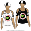 Ocala Cannibals Roller Derby: Reversible Scrimmage Jersey (White Ash / Black Ash)