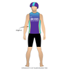 Mid-State Roller Derby: Uniform Jersey (Purple)