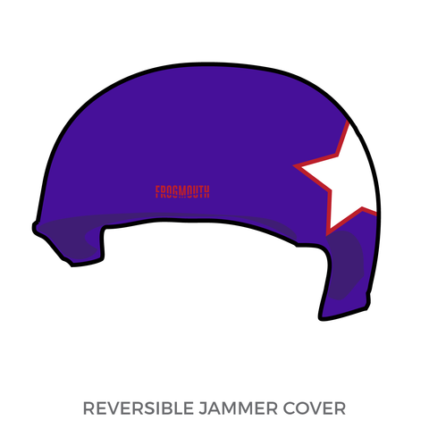 Ames Roller Derby Association Skunk River Riot: Jammer Helmet Cover (Purple)