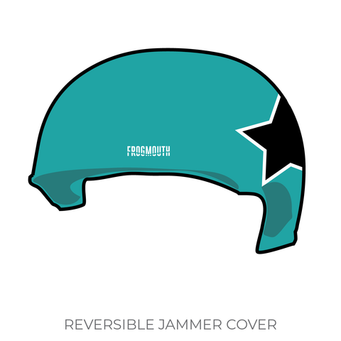 Sioux Falls Junior Roller Derby SoDak Attack: Jammer Helmet Cover (Teal)